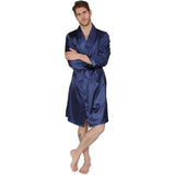 Men's Silk Kimono Robe Long Sleeve Silk Robe for Men - DIANASILK