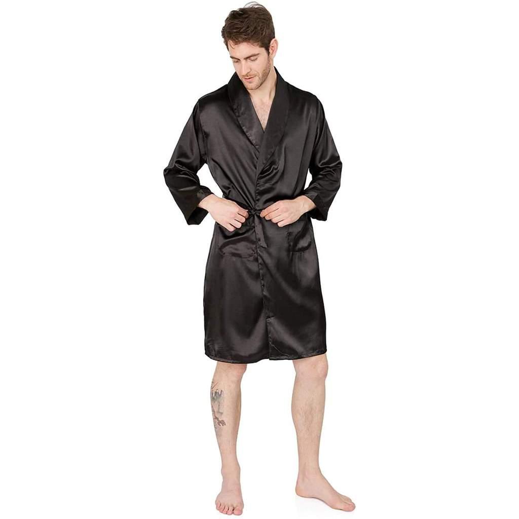 silk kimono dressing gown mens Jagger Men's Kimono Robe