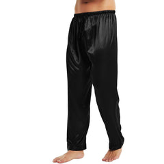 Mens Silk Pajamas Pants Sleep Bottoms 100% Silk Pyjamas Pants Long Silk Pants for Men - DIANASILK