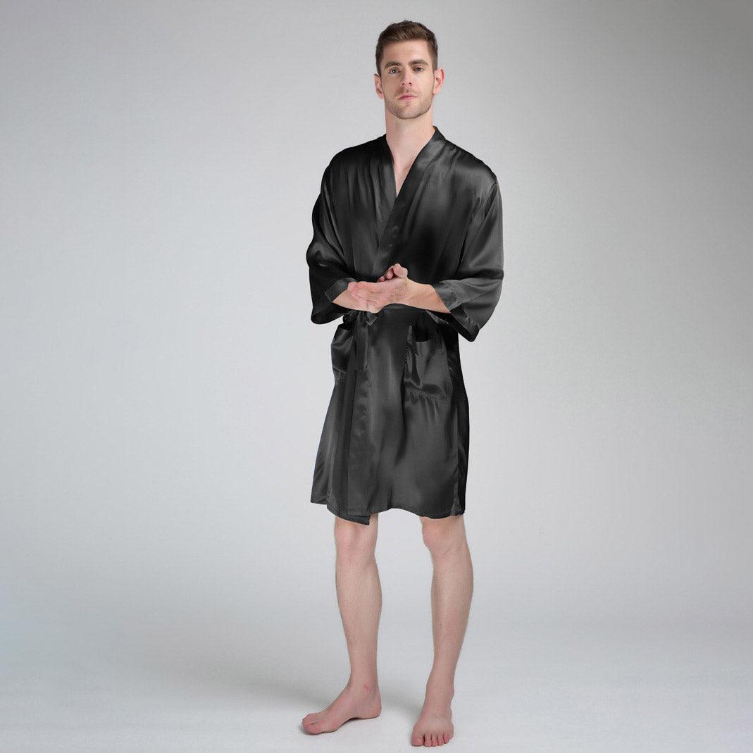 Men's Long Luxury Silk Robes