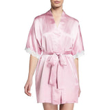 Mid Length Silk Robe Sleeves Soft Nightwear  for Women (multi-colors) - DIANASILK