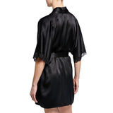 Mid Length Silk Robe Sleeves Soft Nightwear  for Women (multi-colors) - DIANASILK