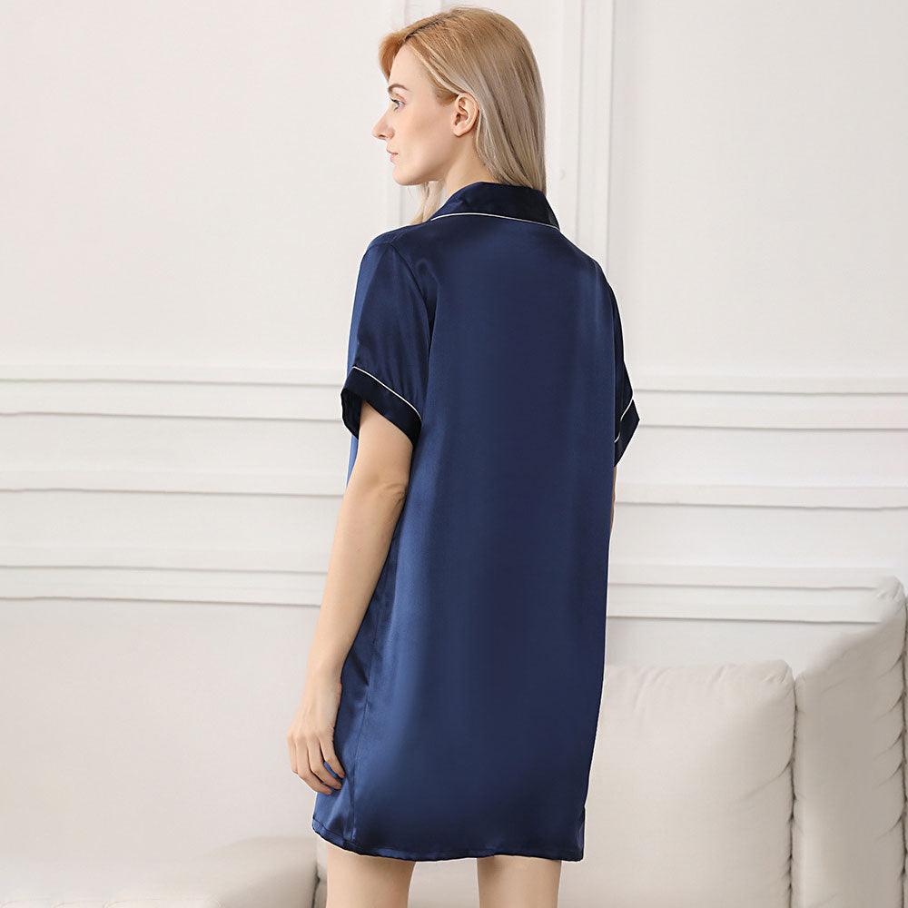 Mulberry Silk Nightgown Sleep Shirt For Women - DIANASILK