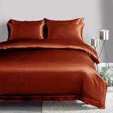 19 Momme 3PCS Ensemble de housse de couette Ensembles de literie en soie de luxe sans couture