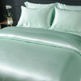 19 Momme 3PCS Ensemble de housse de couette Ensembles de literie en soie de luxe sans couture