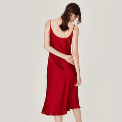 Mestines Silk Split Hemgown 100% Mulberry Silk Sleepwear