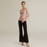 Sexy Swing Collar Silk Camisole 22 MM Silk Tank Top Sleeveless Silk Vest