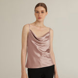 Sexy Swing Collar Silk Camisole 22 MM Silk Tank Top Sleeveless Silk Vest