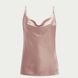 Sexy Swing Collar Silk Camisole 22 MM Silk Tank Top Sleeveless Silk Vest