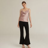 Sexy Swing Collar Silk Camisole 22 MM Silk Tank Top Sleeveless Silk Vest