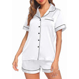 Short Silk Pajamas For Women's 100% Silk Short Two-piece Pyjamas Set - DIANASILK