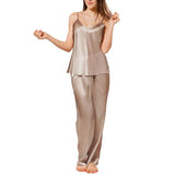 Silk Camisole Pajama Set For Women Summer Silk Pajamas - DIANASILK