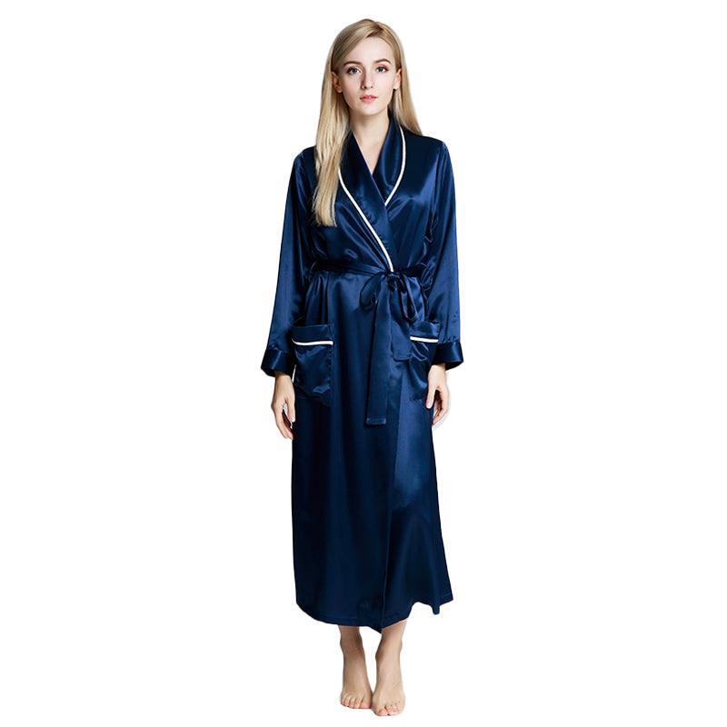 Silk Long Silk Full Length Breathably Silk Robe for Bridesmaids (multi-colors) - DIANASILK