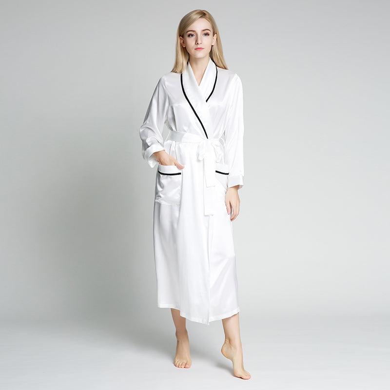 Silk Long Silk Full Length Breathably Silk Robe for Bridesmaids (multi-colors) - DIANASILK