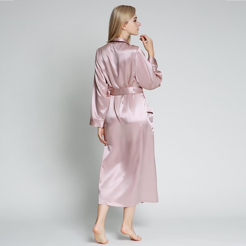Silk Long Silk Full Length Breathably Silk Robe for Bridesmaids (multi-colors) - DIANASILK