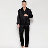 Silk Pajama Set for Men Classic 100% Mulberry Luxury Men Silk Nightwear - DIANASILK