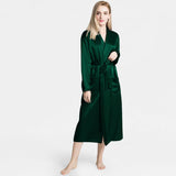 Silk Robe for Women 100% Mulberry Silk 22 Momme Luxurious Long Self-tie Belt Silk Robes - DIANASILK