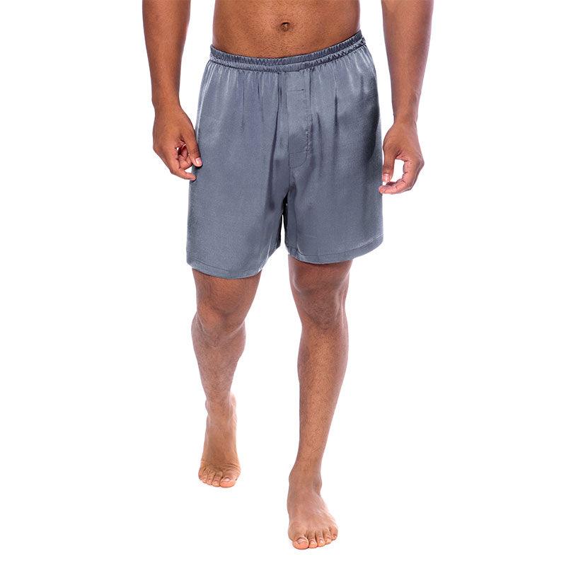 Mens Silk Pajama Shorts pants Luxury 100% Pure Silk Boxers Underwear - DIANASILK