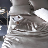 19 Momme 3PCS Ensemble de housse de couette Ensembles de literie en soie de luxe sans couture