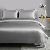19 Momme 3PCS Ensemble de housse de couette Ensembles de literie en soie de luxe sans couture