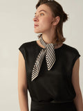 Simple Pure 100% 22mm Mulberry Silk Grade 6a Camiseta de seda sin mangas para mujer