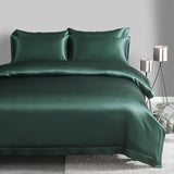 19 Momme 3PCS Ensemble de housse de couette Ensembles de literie en soie de luxe sans couture