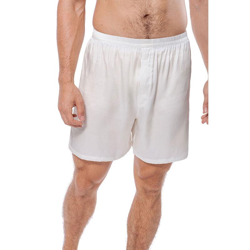Mens Silk Pajama Shorts pants Luxury 100% Pure Silk Boxers Underwear - DIANASILK