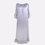 Women's 100% Silk Full Length Silk Nightgown Simple Nightdress - DIANASILK