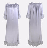 Women's 100% Silk Full Length Silk Nightgown Simple Nightdress - DIANASILK