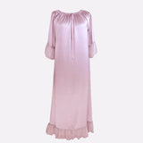 Women's 100% Silk Full Length Silk Nightgown Simple Nightdress - DIANASILK