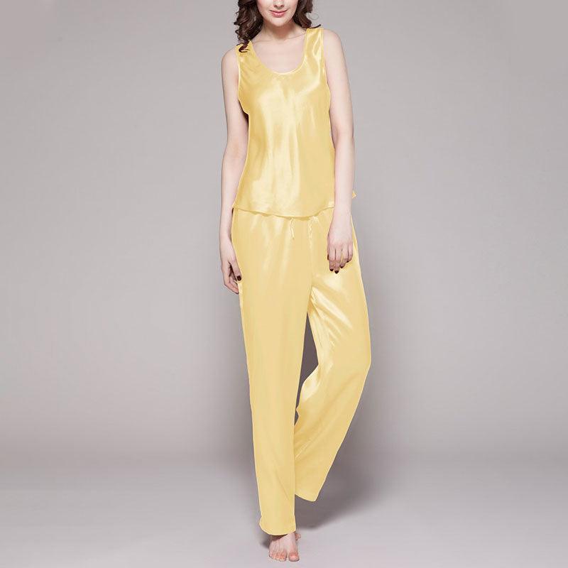 Women's 100% Silk Pajama Set Luxury Sleepwear (multi-colors) - DIANASILK